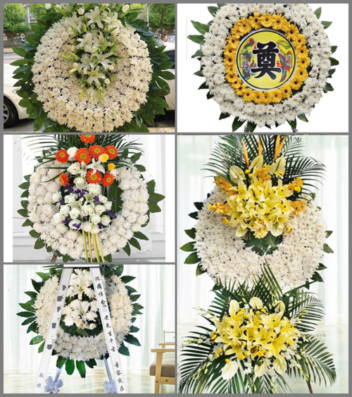 四川成都彭州市军乐镇红星村花圈速递